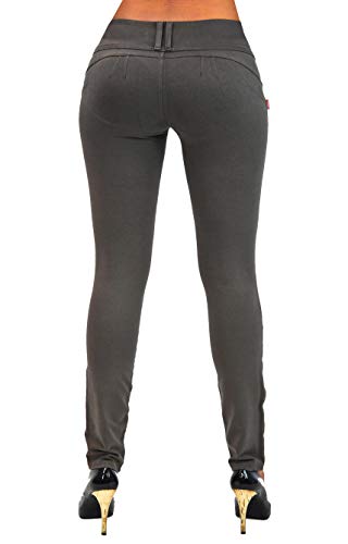 Shaping Pull On Butt Lift Push Up Yoga Pants Stretch Indigo Denim Skinny Jeans4