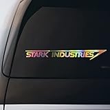 Stark Industries Sticker Vinyl Decal Notebook Car Window Laptop 8' x 1' | Holographic |