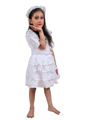 Image of BookMyCostume Christian Bride Girls and Kids Adults Fancy Dress Costume 6-7 years