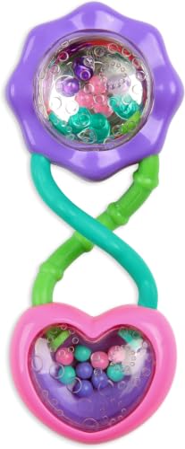 Bright Starts Rattle Barbell Toy, Ages 3M+, Sensory Play, 1 Count (Pack of 6)