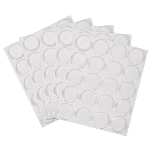 PATIKIL 100 PCS Epoxy Stickers for Bottle Cap, 0.98 Inch Round Resin Seal Stickers for Bottle Caps for DIY Craft Pendant Badge Scrapbook Making, Clear