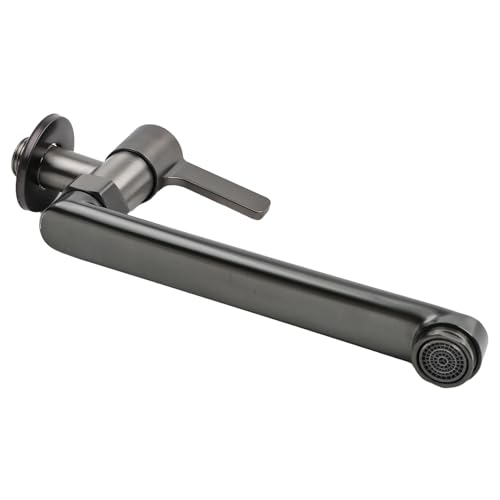 Küchenmischbatterie, verlängerte Wandmontage, Einzelne kalte Küchenspüle, Wischmopp, Pool, Wasserhahn, drehbar, Kaltwasserhahn, für Küchen und Pool (20 cm)