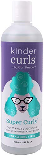 CURL KEEPER - Kinder Curls Super Curls: Water-based & Silicone-Free Styler That Fights Frizz & Adds Shine (12oz / 355ml)