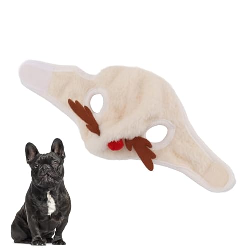 Sombrero de invierno navideño para perro ajustable miniatura 6
