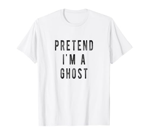 Fingere in un fantasma - Divertente costume di Halloween facile fantasma Maglietta