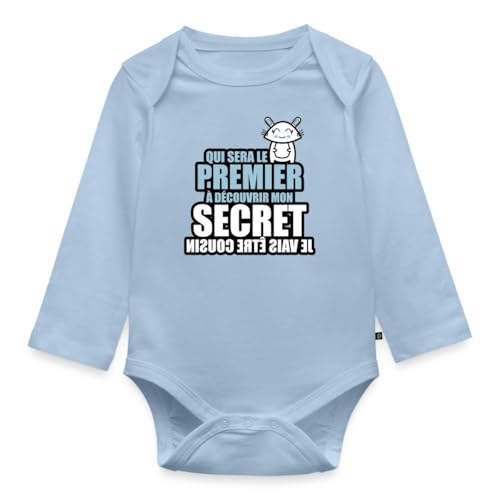 Body bébé manches longues humour coton bio hypoallergénique