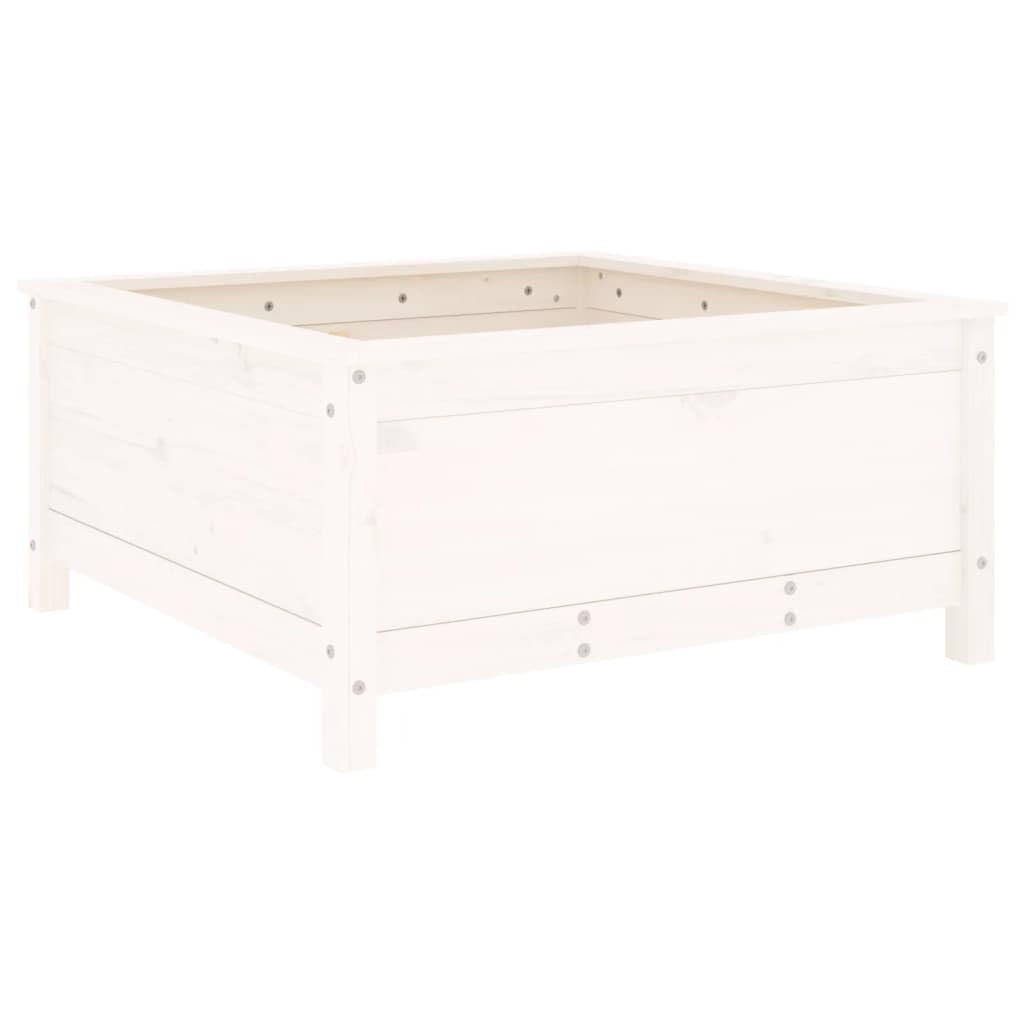Jardinière carrée en pin 82,5cm pour fleurs et légumes