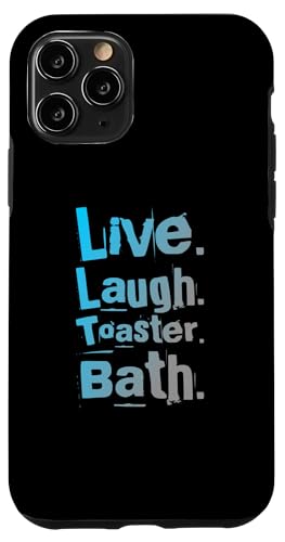 Live Laugh Toaster �o�X�T�C�� Live Laugh Toaster �����C�̈��p �X�}�z�P�[�X iPhone 11 Pro �p