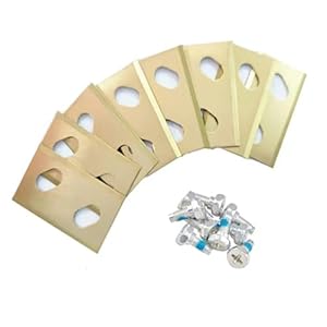 BBTISG 24 Stück Rasenrobotermesser, Universal Ersatzklingen mit Schrauben für Robotermäher Ersatzklingen für Robomow RK Roboterersatzteile (Gold)