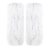 2026 - Calcetines térmicos para pies sintéticos, cálidos, peludos, calentadores de piernas para mujer, otoño e invierno, gruesos, blanco, Altoa única