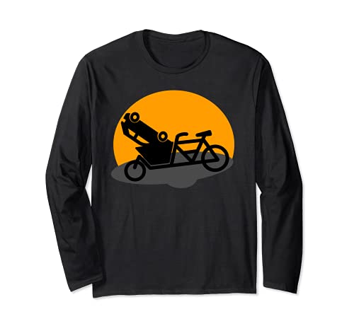 Lastenrad elektro Fahrrad Rad Bike Geschenk Langarmshirt