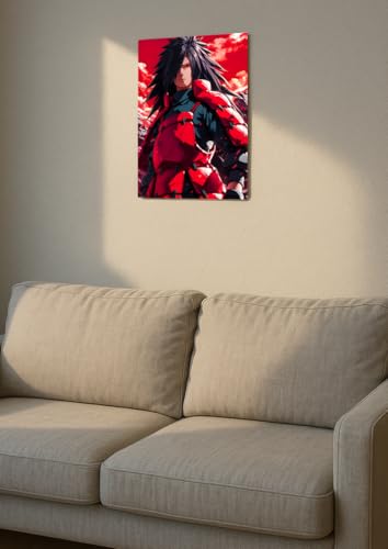 Image of NIJUKA Anime Printed A4 Size Metal sheet Poster For Home And Room Decoration | For Anime Art Fans Boys And Girls (Madara Wake Up To Reality)