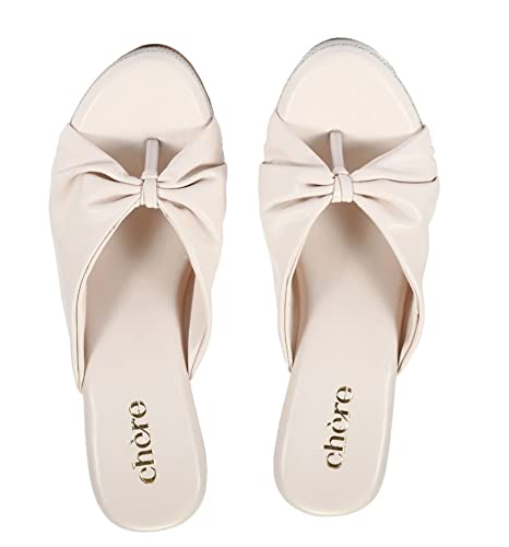 Image of CHERE fashion Sandal For Women' With Classic Knot Strap |Casual Wedges| Comfortable Sandals for Casual, Party and Formal Occasions