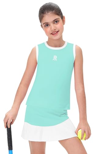 Remimi Girls Tennis Dress Cute Outfit Sleeveless Workout Tank Top and Sport Skirt Set 4-12 Years3