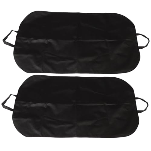 Vaguelly 2pcs Clothing Organizer Bag Suit Cover Hanging Garment Bag Closet Storage Protector Easy Clean Travel Laundry