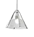 WAC Lighting QP915-CF/CH Tikal Quick Connect Pendant with Clear/Frosted Shade and Chrome Socket Set