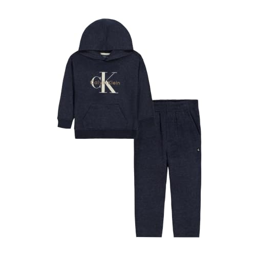 Image of Calvin Klein Baby Boys' 2-piece Fleece Set, Sweatshirt and Jogger Sweatpant