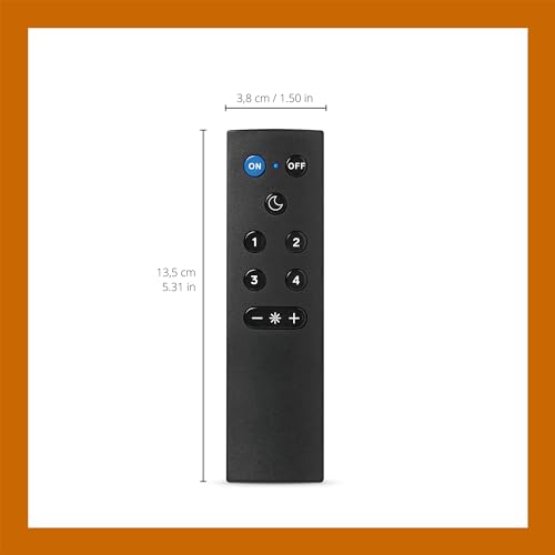 WiZ WiZmote - The Wireless Remote for Smart Connected WiFi Lighting. Easy Control for Home Indoor Lighting, Livingroom, Bedroom, Kitchen. Black