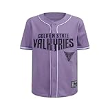 Pro Standard Big Boys WNBA Golden State Valkyries MESH Button Down MESH TOP Lilac M