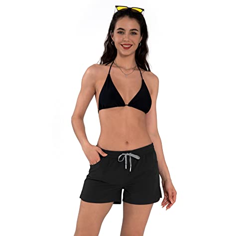 Actleis Womens Swim Shorts UPF50+ Board Shorts Quick Dry Beach Shorts Drawstring Sports Summer Bottom2