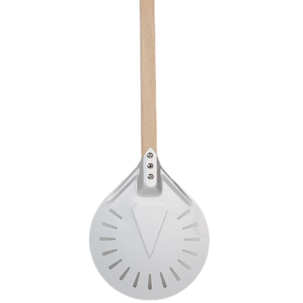 Uqezagpa Perforated Pizza Turning Pizza for Homemade Bread Bakers Kitchen Turner Spinner