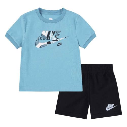 Nike Mixte Bébé B NSW OTL FT SHORT SET, Noir, 24 Mois EU