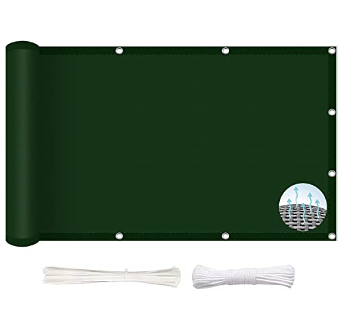 Voile d'ombrage rectangulaire 1.4 x 1.6 m,Respirant résistante HDPE Perméable, Couvertures De Plantes De Serre,Voile de Parasol Voile, pour Voiture,Restaurant,Jardin, Vert Foncé