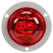 Belgrade Parts & Service, Inc. OEM Truck-Lite 30279R 30 Series High Profile, LED, Red Round, 8 Diode, Marker Clearance Light, PC, Gray Polycarbonate Flange Mount, PL-10, 12V (8 Pack)
