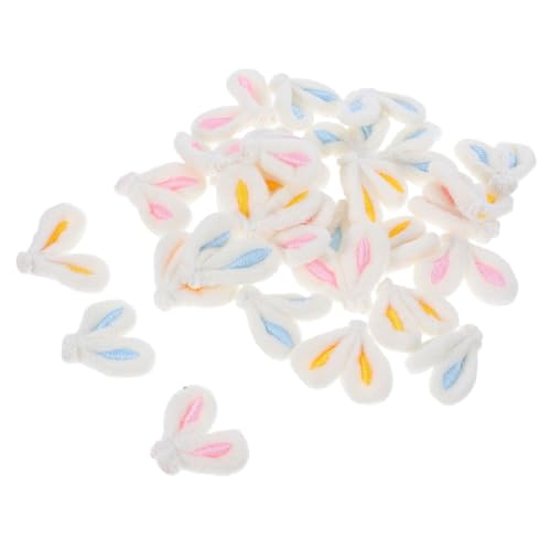 Zynphancer ウサギ耳 ヘアピン 30個セット ? 厚手毛皮素材でイースターコスチュームやクラフト制作に最適