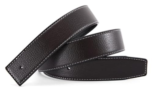 Mens Belts,Luxury Belt No Buckle Belt Men Smooth Buckle Belts For Men Whole Cowhide For Casual Golf Jeans