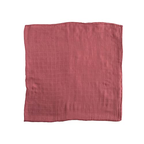 Image of Little Unicorn - DustyMaroon Deluxe Swaddle | Single | 100% Rayon Muslin from Bamboo | Super Soft | Newborns and Infants | Large 47 inch x 47 inch | Machine Washable