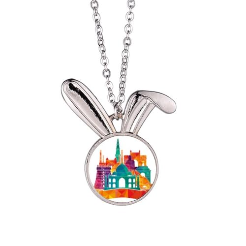 Collier pendentif lapin en bijoux d'architecture culturelle pour repenser le style urbain