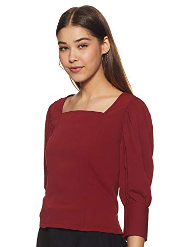 Image of Harpa Women's Solid Regular Fit Blouse