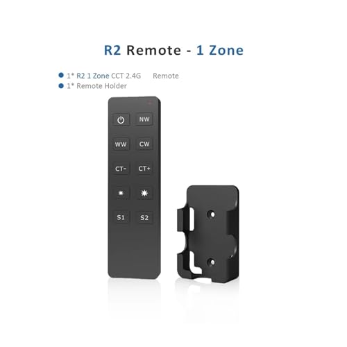 Contrôleur LED CCT 12V 24V PWM avec télécommande R2 pour ruban blanc ajustable