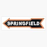 Springfield Missouri Route 66 Neon Arrow Sign Retro Roadside Americana 5' Vinyl Magnetic Sticker Decal Magnet