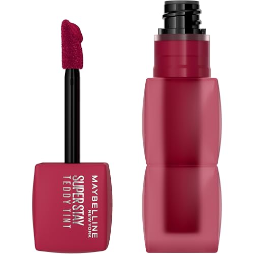 Maybelline New York - Blush à Lèvres Teddy Tint - Effet Mat Fondu - Tenue Longue Durée - Teinte : Wild at Heart (50) - Contenance : 5 ml