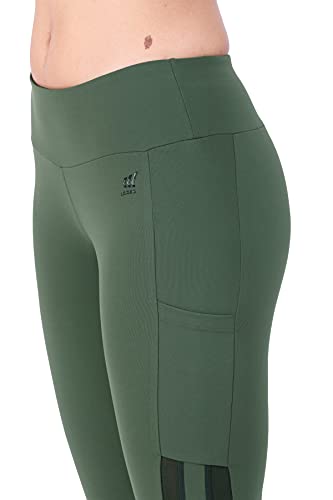 Image of Women's JUST-Dry Ankle Length Gym Workout Yoga Fitness Active Sports Pants