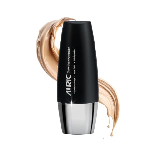Image of Auric CoverMatte Flawless Finish Hydrating & Long Lasting Liquid Foundation (30ml) with Matte Finish & Optimum Coverage I Paraben Free I Light Sienna