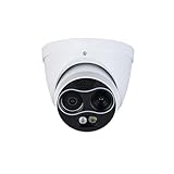 EmpireTech Thermal 4MP Mini Hybrid Turret AI IP Camera Temperature Measurement,Visible and Thermal Channels Dual Image Fusion,IPC-TPC124X-AI-T-S2 (3.5mm-Temperature Measurement (T 3.5mm, V 4mm))