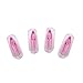 ArRord Contact Lens Tweezers Insertion Remover Kit Pink 4Pcs