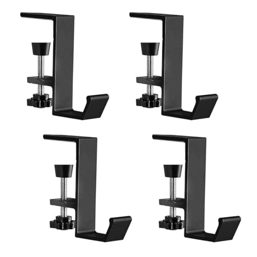Fireplace Stocking and Garland Hanger, 2 in 1 Mantel Hanger for Garland, Fireplace Stocking Holders for Mantle Garland Hooks for Xmas Holiday Home Party Decoration (Short 4White, 4) (Black)