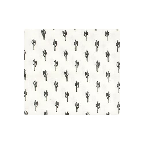Image of Little Treasure Hudson Baby Cotton Poly Flannel Receiving Blankets Multipack, Green Desert Animals, 30x30 inches