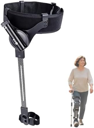 Adjustable Exoskeleton Walking Aid – 3 Level Support for Elderly & Adults, Leg Lift Assistance Device for Enhanced Mobility & Stability, Right Leg Exercise Support