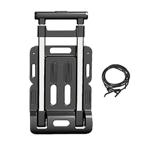 Carro de mano – 100 kg de capacidad portátil con ruedas – Carretilla plegable y ajustable en altura | para garaje, transporte, compras, viajes aeropuerto