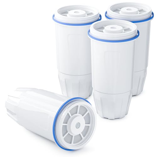 Image of BOGDA 4 Pack Water Filter Replacement Zero, 5-Stage Compatible with Zero Pitcher and Dispenser, Fit for Zero Filter Water Replacement Filters and ZR-001 ZR-017 ZR-004