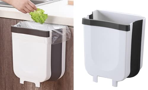 壁掛けゴミ箱 折りたたみゴミ箱 吊り下げゴミ箱 ダストボックス キッチン 車内 オフィスに適用 収納グッズ (1個)