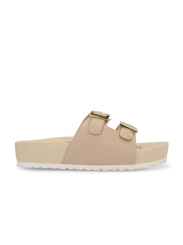 Fresh Feet Casual Flip Flops Sliders For Women Size 6 Beige (B0CBF5W2P5) Amazon Price History, Amazon Price Tracker