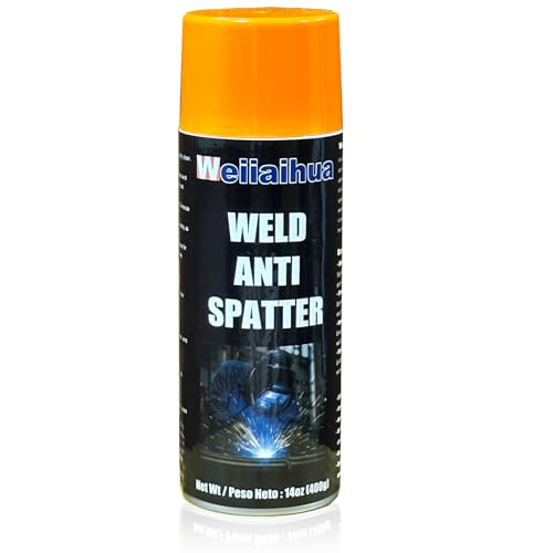 Weiiaihua Anti Spatter Welding Spray, Non-Flammable Anti Splatter Spray for TIG and MIG Welding, 14 Fl Oz, 1 Pack