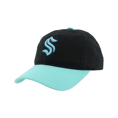 Seattle Kraken NHL Officially Licensed Adjustable Hat Scholarship Icon Two Color