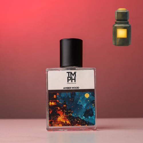 Image of TMPerfumehouse Amber wood EDP for Men & Women | Rich, Woody & Long Lasting Perfume Spray | Woody, Amber & Warmspicy Fragrance | Luxury Gift for Him & Her | TMPH | 50ml